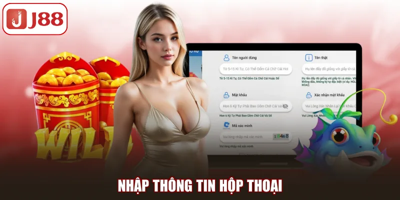 Nhập thông tin hộp thoại