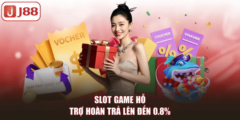 Slot game hỗ trợ hoàn trả lên đến 0.8%